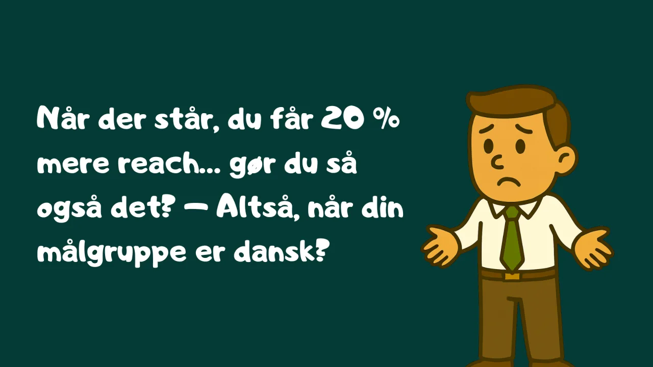 Når du 20% i reach på Linkedin