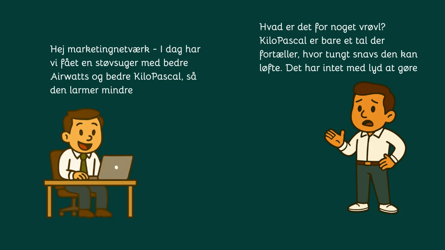 Skriv tydeligt til brugeren